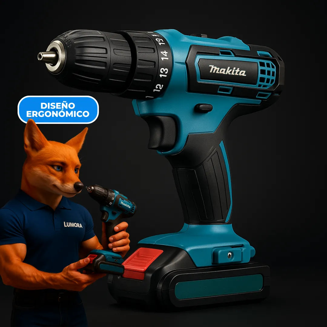 TALADRO 96V – KIT COMPLETO + 2 BATERÍAS DE REGALO